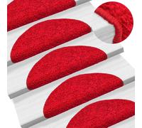Vidaxl Stair Mats 10 Pcs 56X17X3 Cm Red, Red