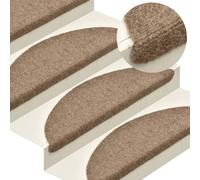 Vidaxl Self-adhesive Stair Mats 10 Pcs Cream 65X21X4 Cm Needle Punch, Cream