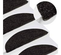 Stair Mats 10pcs Anthracite 56x17x3cm Needle Felt Fabric Non-Slip Adhesive Extra