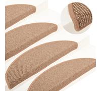 15x Carpet Stair Treads Protector Multi Colours 65x21x4cm/56x17x3cm vidaXL