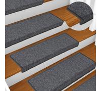 Stair Mats 15 pcs 65x21x4 cm Dark Grey Rectangular Edge