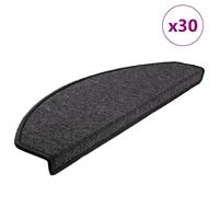 Stair Mats 30 pcs 65x24x4 cm Anthracite Half Round Large