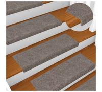 Stair Mats 30pcs Beige 65x21x4cm Needle-Punched Polypropylene Non-Slip 3mm Piles