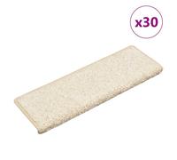 (white, 65 x 21 x 4 cm/ 30 pcs) vidaXL Carpet Stair Treads Decorative Stair Step Protector Rug Stair Mats