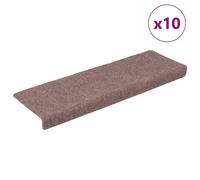 vidaXL Stair Mats Carpet Rug Stair Protector 10 pcs Anthracite Needle Punch