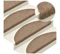 Vidaxl Self-adhesive Stair Mats 15 Pcs Cream 65X21X4 Cm Needle Punch, Cream