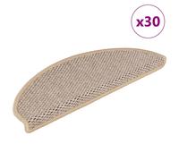 Self-adhesive Stair Mats Stair Treads Protector Rug Sisal-Look 15 pcs vidaXL
