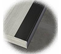 Stair non slip strips,C 3 4 5ft Metal Stair Nosing Edge Protector L-Shaped Nose Molding 2 4inch Non-Slip Edging Trim Strip for Outdoor Indoor(Black,5cm)