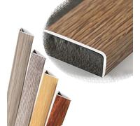 Stair non slip strips,C 4ft L Molding Stair Nosing Edge Trim 3ft Wood Grain Nose Transition Strip Metal Treads Protector for Wood/Vinyl/Tile Stairs(Coffee,900 * 25 * 10mm)