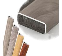 Stair non slip strips,C 4ft L Molding Stair Nosing Edge Trim 3ft Wood Grain Nose Transition Strip Metal Treads Protector for Wood/Vinyl/Tile Stairs(Grey,1200 * 30 * 20mm)