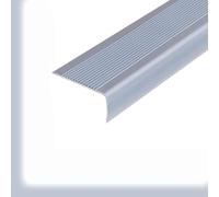 Stair non slip strips,C Self Adhesive Stair Edge Protector Vinyl Nose Molding Slip Traction Treads Nosing Tape PVC Step Trim Wide 6cm, Length 1-10m(Grey,1000cm)