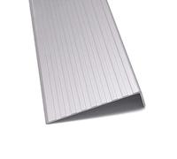 Stair Nose Edging Metal, 3 In Stair Nosing Edge Trim Silver Gold Step Molding Strips Protector 36 40 48 " 60 67 Inches Floor Transition Ramp Reducer for Laminate Flooring(A,W 75MM - L 99cm/39in)