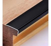 Stair Nose Molding Black, Stair Nosing Edge Trim for Vinyl Flooring/ Tile/ Laminate, Home Office Doorway Living Room Bedroom Kitchen Corner Edging Decorative Strip ( Color : W 1.4cm(3/5 in) , Size : L