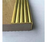 Stair Nosing Brass Stair Edge Protector Solid Brass, Non-Slip Stair Nosing Profile, 1m Long L Shaped Floor Transition Strip, for Home/Loft/Farm/Office(3x2cm(1 1/8" x3/4"))