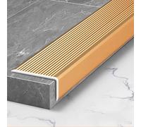 Stair Nosing, Edge,5 Pack L-Shaped Aluminum 90cm 45x23mm - Anti-Slip Step Trim Tread Protector for Indoor Outdoor Use