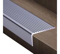 Stair Nosing Edge Trim - 2mm Stick-Down Aluminium Tread Strip for Tile, Laminate, Wood, Vinyl, and Carpet - Threshold Metal Door Edging