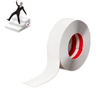 Stair Nosing Edge Trim, Self-Adhesive,Bullnose Stair Nosing,Anti Slip Stair Treads for Indoor and Outdoor Uses Steps,Waterproof & Wear-Resistant,PVC Soft Plane Staircase Slip-Proof Strip (White, 6m)