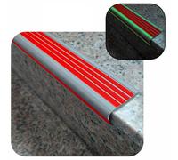 Stair Nosing Glow in the Dark, 2" Wide L-Shaped Edge Protector, Self-Adhesive Anti-Slip Trim, Customizable Threshold Strip, 100cm for Safety