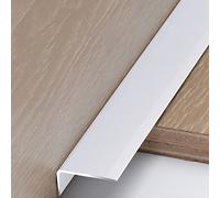 Stair Nosing Protector, Step Edging/Edge Trim Floor Transition Profile Strips for Vinyl Wood Board Laminate, Metal L Molding Bar Wide 35mm, Red, White, Gold, Black (D 105cm (41.3in))