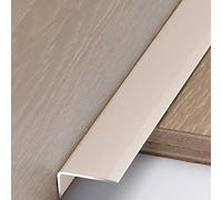 Stair Nosing Protector, Step Edging/Edge Trim Floor Transition Profile Strips for Vinyl Wood Board Laminate, Metal L Molding Bar Wide 35mm, Red, White, Gold, Black (F 110cm (43.3in))