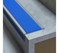 Stair Nosing Protectors - L-Shaped Vinyl and Rubber, Non-Slip, Waterproof, Easy Application for Indoor/Outdoor Use, Ideal for Kids, Elders, and Pets