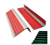 Stair Nosing, Rubber Stair Edging, Glow in Dark, Non-Slip Self Adhesive Staircase Step Edge Protector, Stair Edge Trim Peel and Stick Stair Nose(Rot,200in/5.08m)