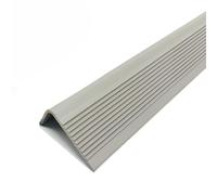 Stair Nosing,Rubber Strips self Adhesive, 118"/196" Self Adhesive Anti-Slip Stair Corner Trim Rubber Strips,Stair Edge Molding,Waterproof Outdoor & Indoor Staircase Treads(Grey,5m/196inch)