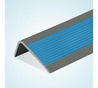 Stair Nosing,Rubber Strips self Adhesive, 118in/196in Vinyl Rubber Stair Nosing Anti-Slip,Nose Molding Trim Stair Edging Staircases,Waterproof Self Adhesive,for Outdoor & Indoor(Blue,3m/118inch)