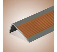 Stair Nosing,Rubber Strips self Adhesive, 118in/196in Vinyl Rubber Stair Nosing Anti-Slip,Nose Molding Trim Stair Edging Staircases,Waterproof Self Adhesive,for Outdoor & Indoor(Coffee,5m/196inch)