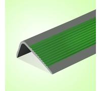 Stair Nosing,Rubber Strips self Adhesive, 118in/196in Vinyl Rubber Stair Nosing Anti-Slip,Nose Molding Trim Stair Edging Staircases,Waterproof Self Adhesive,for Outdoor & Indoor(Green,5m/196inch)
