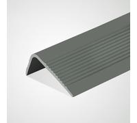 Stair Nosing,Rubber Strips self Adhesive, 118in/196in Vinyl Rubber Stair Nosing Anti-Slip,Nose Molding Trim Stair Edging Staircases,Waterproof Self Adhesive,for Outdoor & Indoor(Grey,5m/196inch)