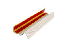 Stair Nosing,Rubber Strips self Adhesive, 3-15Meters Self Adhesive Non-Slip Staircase Step,L Shape Stair Edging Stair Steps Edges Trim for Outdoor Indoor Stair(White,10meters/3937)