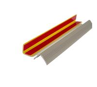 Stair Nosing,Rubber Strips self Adhesive, 3-15Meters Self Adhesive Non-Slip Staircase Step,L Shape Stair Edging Stair Steps Edges Trim for Outdoor Indoor Stair(Gray,10meters/3937)