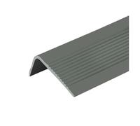Stair Nosing,Rubber Strips self Adhesive, 3pack/118in;5pack/1196in Flexible Rubber Tread Edge Protection Moulded Trim for Outdoor and Indoor use(Grey,5m/196inch)