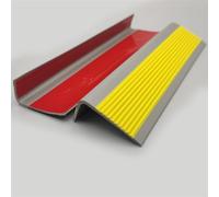 Stair Nosing,Rubber Strips self Adhesive, Self-Adhesive Stair Edge Protector Waterproof Stair Edge Stair Edge Decorative, Easy to Install Indoor/Outdoor(Yellow,196.8IN/5M)