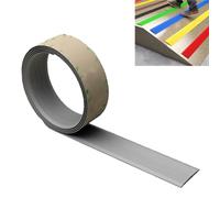 Stair Nosing Self Stick Anti Slip Stair Nose, Indoor Rubber Floor Transition Strip, Staircase Edge Protector for Wooden Steps Concrete Carpet Tiles)/Light Gray/Length-5M(16.4Ft)