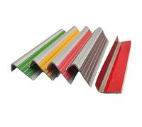 Stair Nosing Stair Edge Trim for Indoor/Outdoor Stairs, L-Shaped Stair Stair Nose, Non-Slip Self Adhesive Stair Edge Protector, Glow in Dark(Yellow,50inch/127cm)