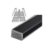 Stair Nosing Strip ，Metal Anti Slip Edge Strip,for Stair Protection Durable for Indoor Outdoor Use(Black,3x2cm)
