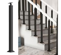 Stair Post Set for Steps Square Stair Balusters Indoor Outdoor Railing Safety Posts for Staircases Stair Spindles Modern Design Baluster Kit