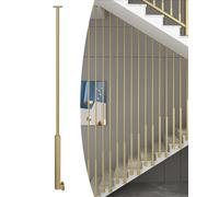 Stair Railing Balusters Side-Mount Iron il Indoor Staircase Railing with Posts Decorative Entryway Safety 40cm (15 3/4") Height