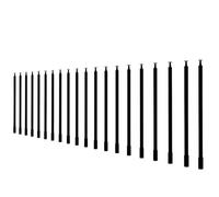 Stair Railing Balusters Square Metal Spindles for Interior Villa Balcony Entrance - Durable Staircase Parts in Various Heights for Easy Installation