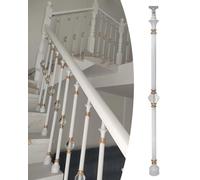 Stair Railing Balusters with Crystal Cap Finial for Balcony Dollhouse, Interior Handrails Pole System