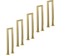 Stair Railing Deck Balusters Non-Slip Safety Railing, Gold Metal Iron Handrails Support Poles, Staircase, Load 400lbs for Balconies Hallways,5 Pcs-100cm/39.3 in