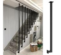 Stair Railing for Indoor Steps, Wall-Mounted Balustrade, 30cm to 1.5m Lengths, (3.8ft/115cm) - Durable & Stylish Safety Solution