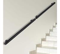 Stair Railing Indoor Hand Rails for Steps, Industrial Pipe Wall Support Safety Handrail Bannister Rail 1ft/3ft/4ft/5ft/7ft/10ft/12ft/15ft/16ft/20ft(10ft/300cm)