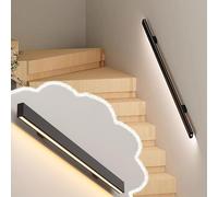 Stair Railing Indoor with LED Light, Energy Efficient Handrail Set, Customizable Length, Wall Mount Aluminum Alloy Deck Hand Rail