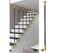 Stair Railing Side Handrails for Indoor/Outdoor Steps 1.3ft/40cm Wrought Iron Safety Railings Durable & Stylish Handrails for Stairs Easy Installation