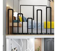 Stair Railing, Stainless Steel Stair Railing for Indoor and Outdoor Handrail for Concrete Steps U-Shaped Matt Black Non-Slip Staircase Porch Deck Hand Rail Anti-Slip Grab Rails