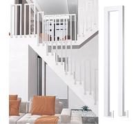 Stair Railing Staircase Baluster U/M-Shaped Non-Slip Wrought Iron Guardrail for Indoor Outdoor Steps Stair,Loft Corridor Safety Support Bar, High 35-110cm for Balcon,U Shape-4 Pcs-105cm/41.3 in