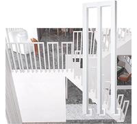 Stair Railing Staircase Baluster U/M-Shaped Non-Slip Wrought Iron Guardrail for Indoor Outdoor Steps Stair,Loft Corridor Safety Support Bar, High 35-110cm for Balcon,M Shape-2 Pcs-100cm/39.3 in